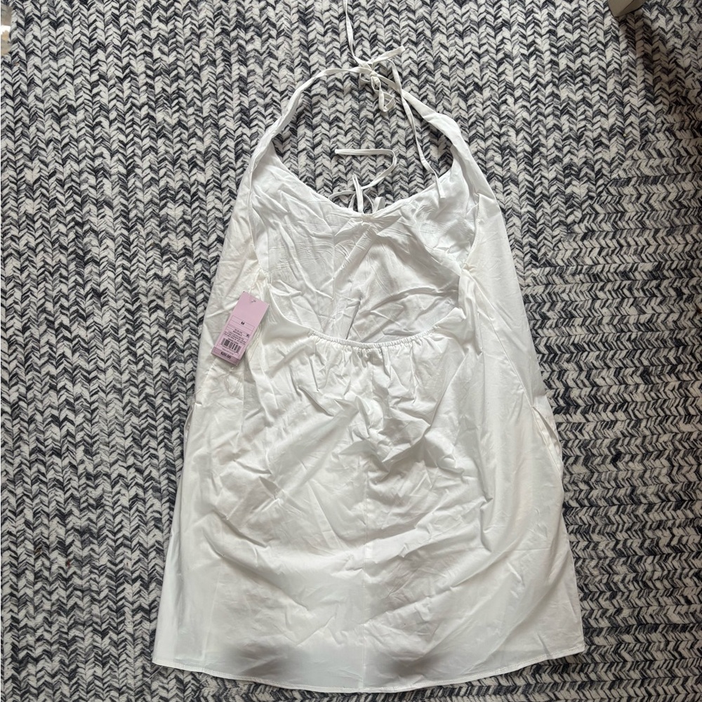 wild fable White Backless Halter Dress